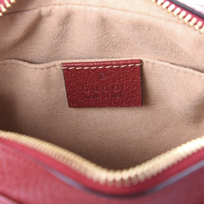 Gucci GG Supreme Monogram Flora Web Mini Ophidia Shoulder Bag Red 5 of 9