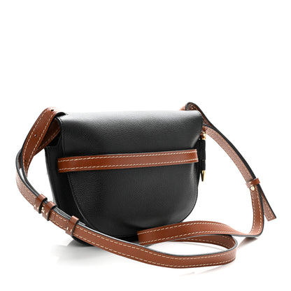 Loewe Grained Calfskin Small Gate Crossbody Bag Pecan Black 3 of 9