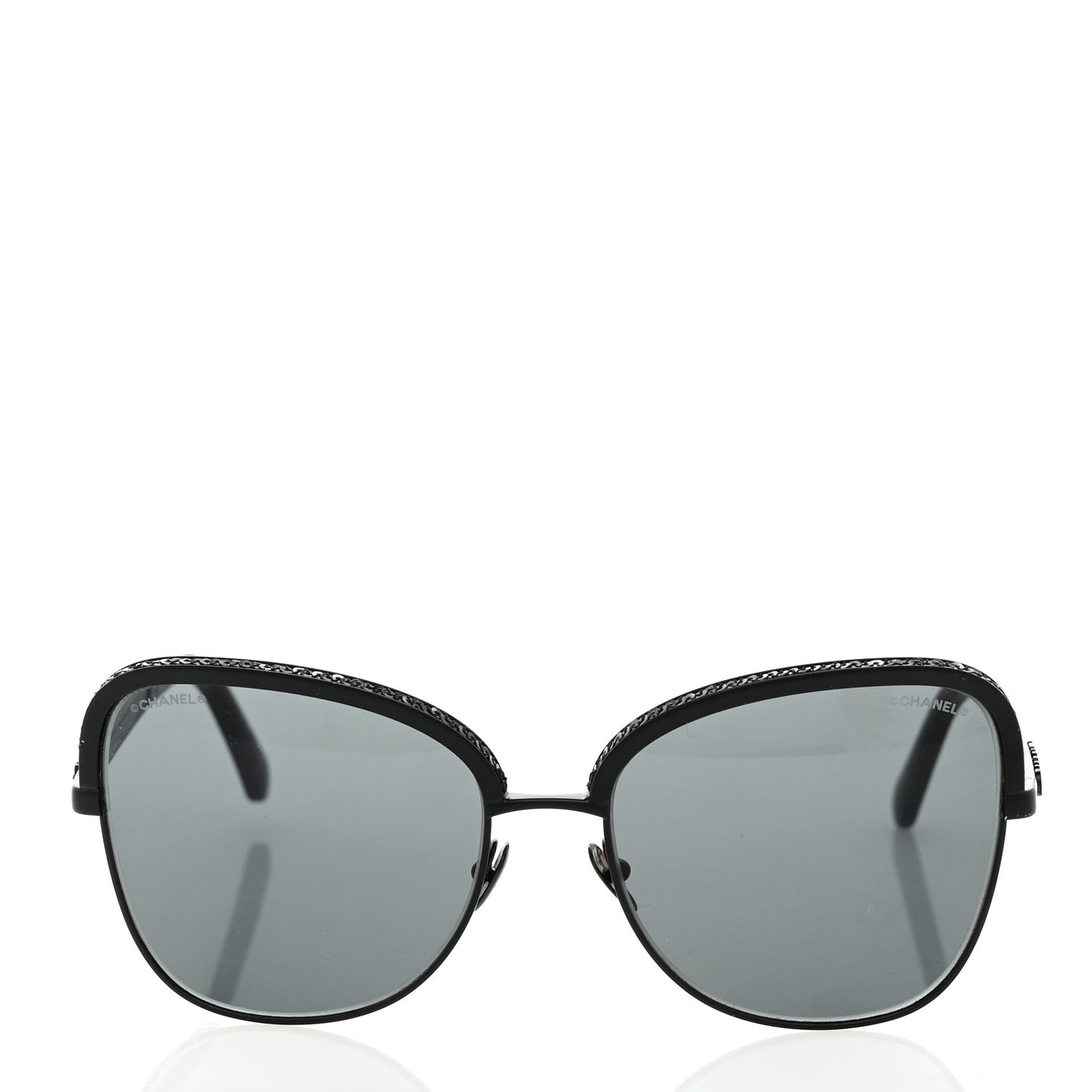 Square Frame Sequin Sunglasses 4270 Black