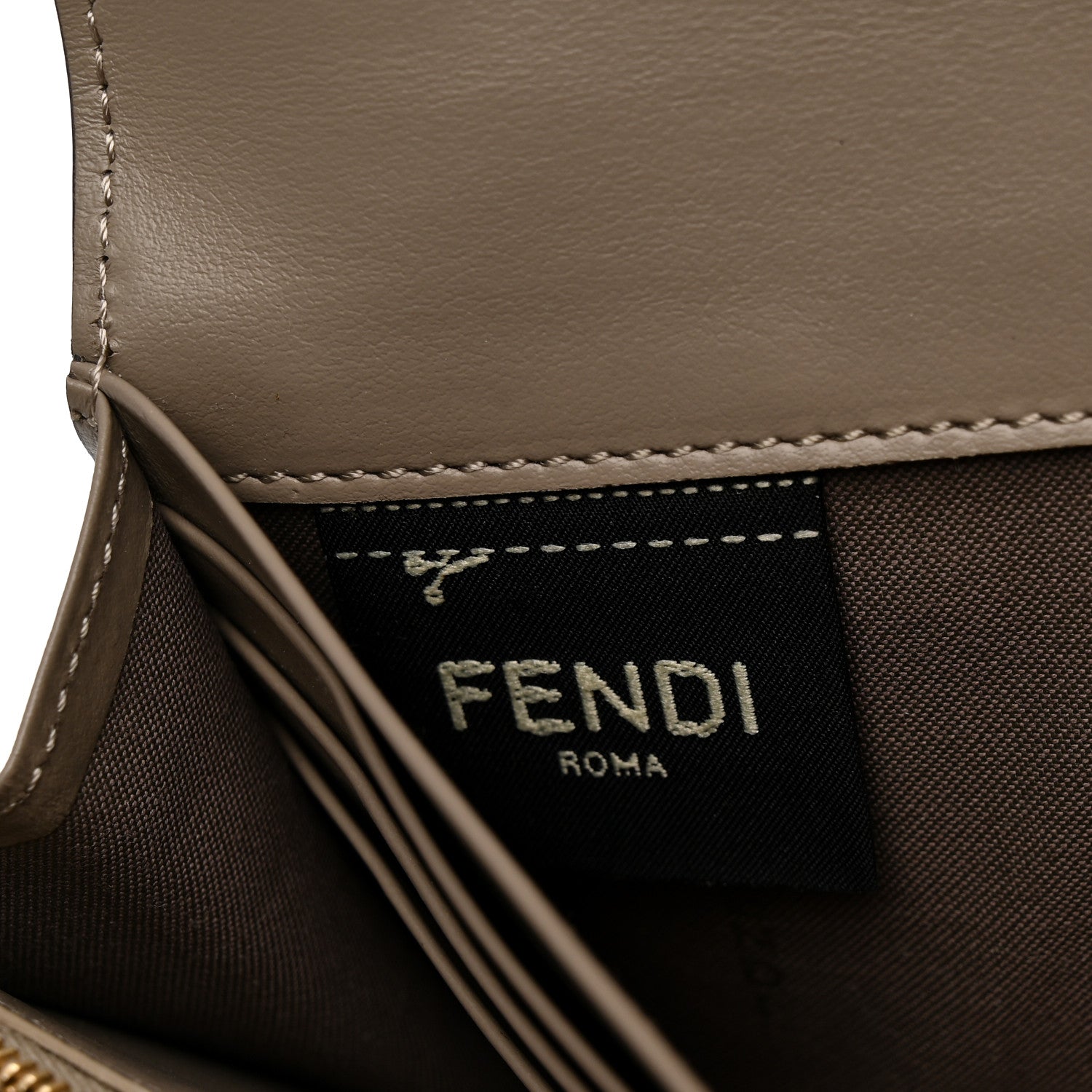 Fendi Vitello Cruise F is Fendi Continental Envelope Wallet Tortora 8 of 9