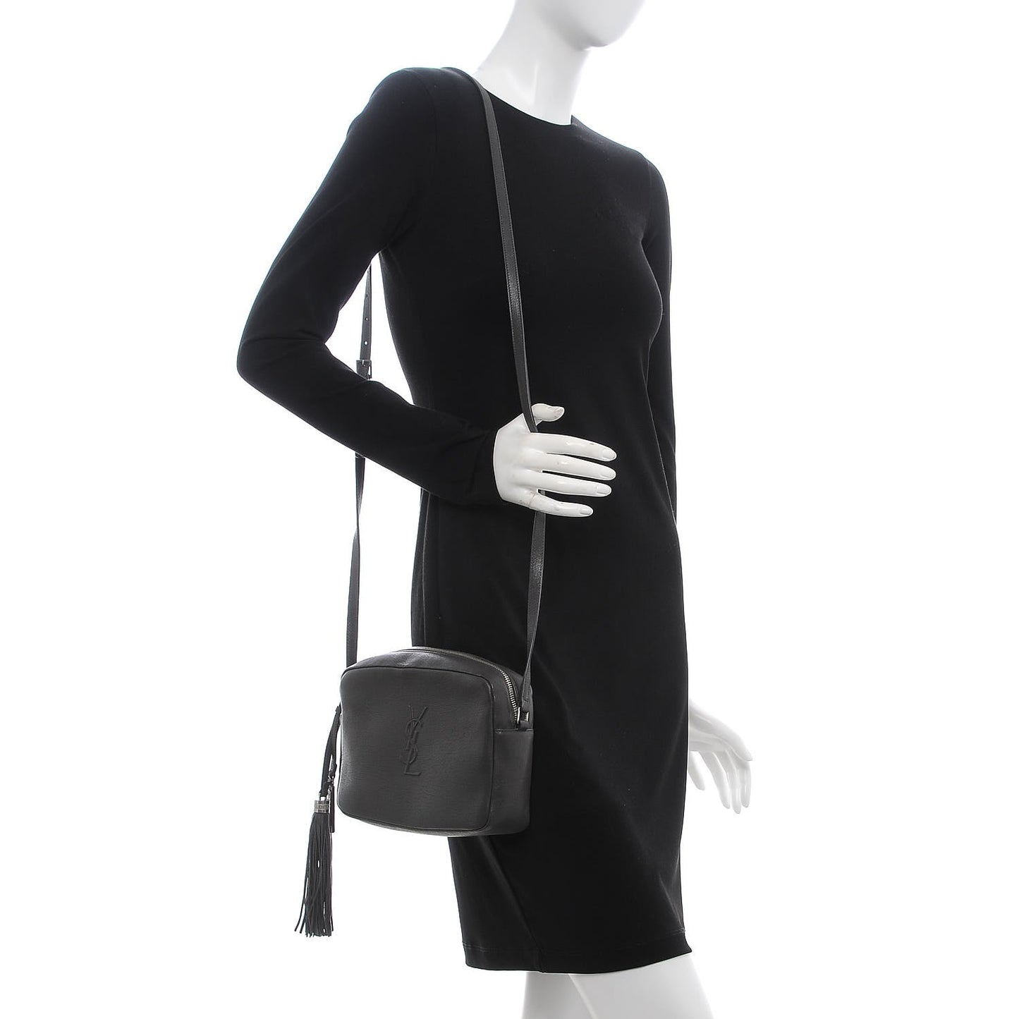 Lambskin Monogram Small Lou Camera Bag Asphalt
