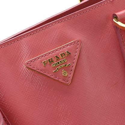 Prada Saffiano Vernice Galleria Shopping Tote Begonia 16 of 16