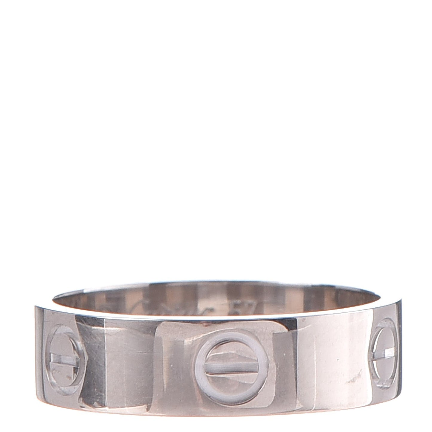 18K White Gold 5.5mm LOVE Ring 57 8
