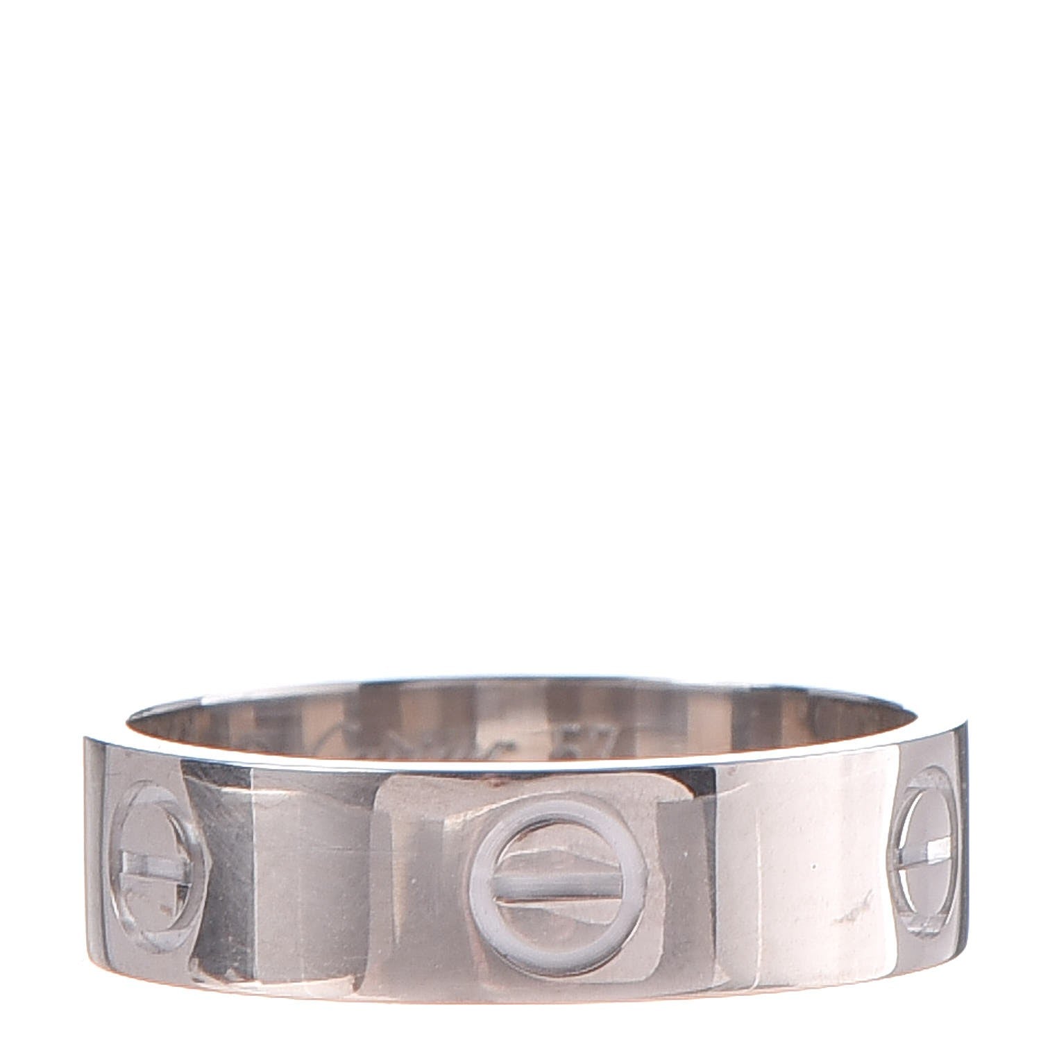Cartier 18K White Gold 5.5mm LOVE Ring 57 8 1 of 6