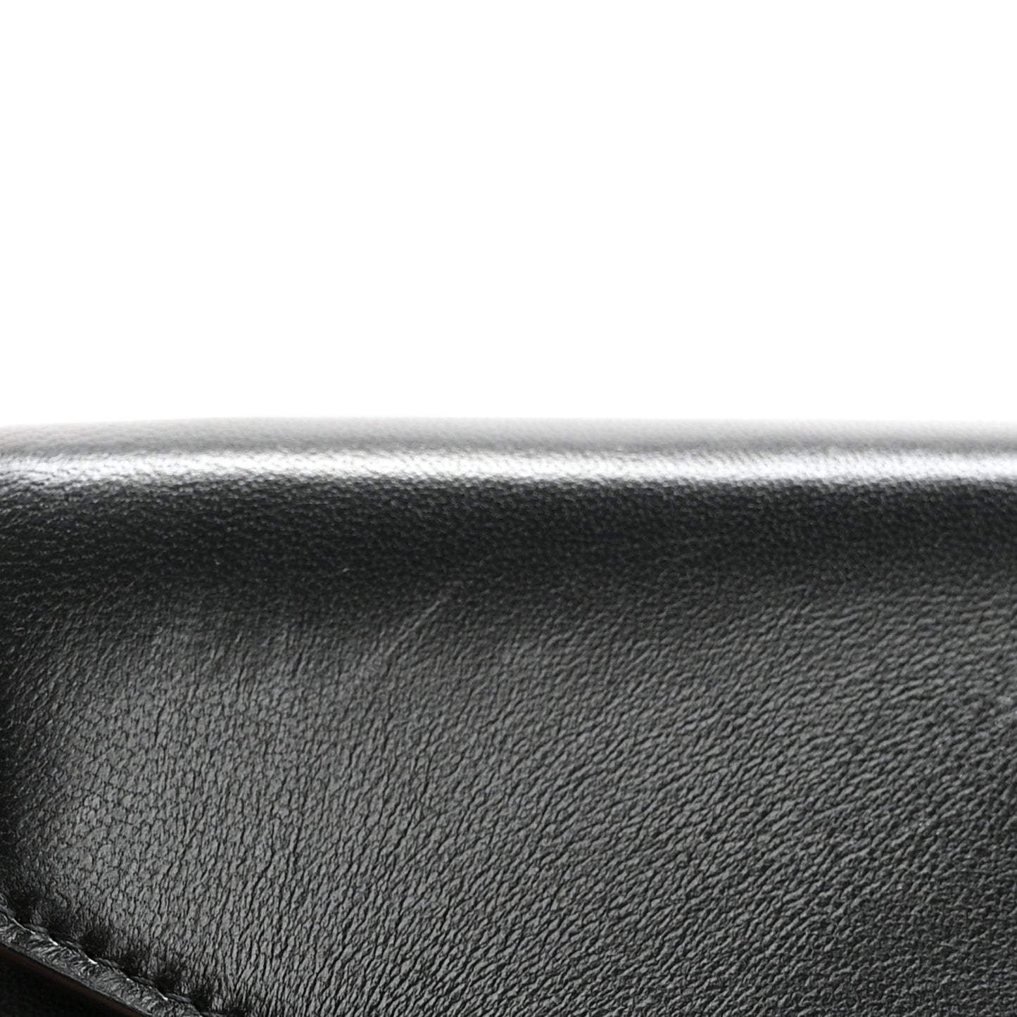 Smooth Calfskin Nappa Monogram Chain Wallet Black