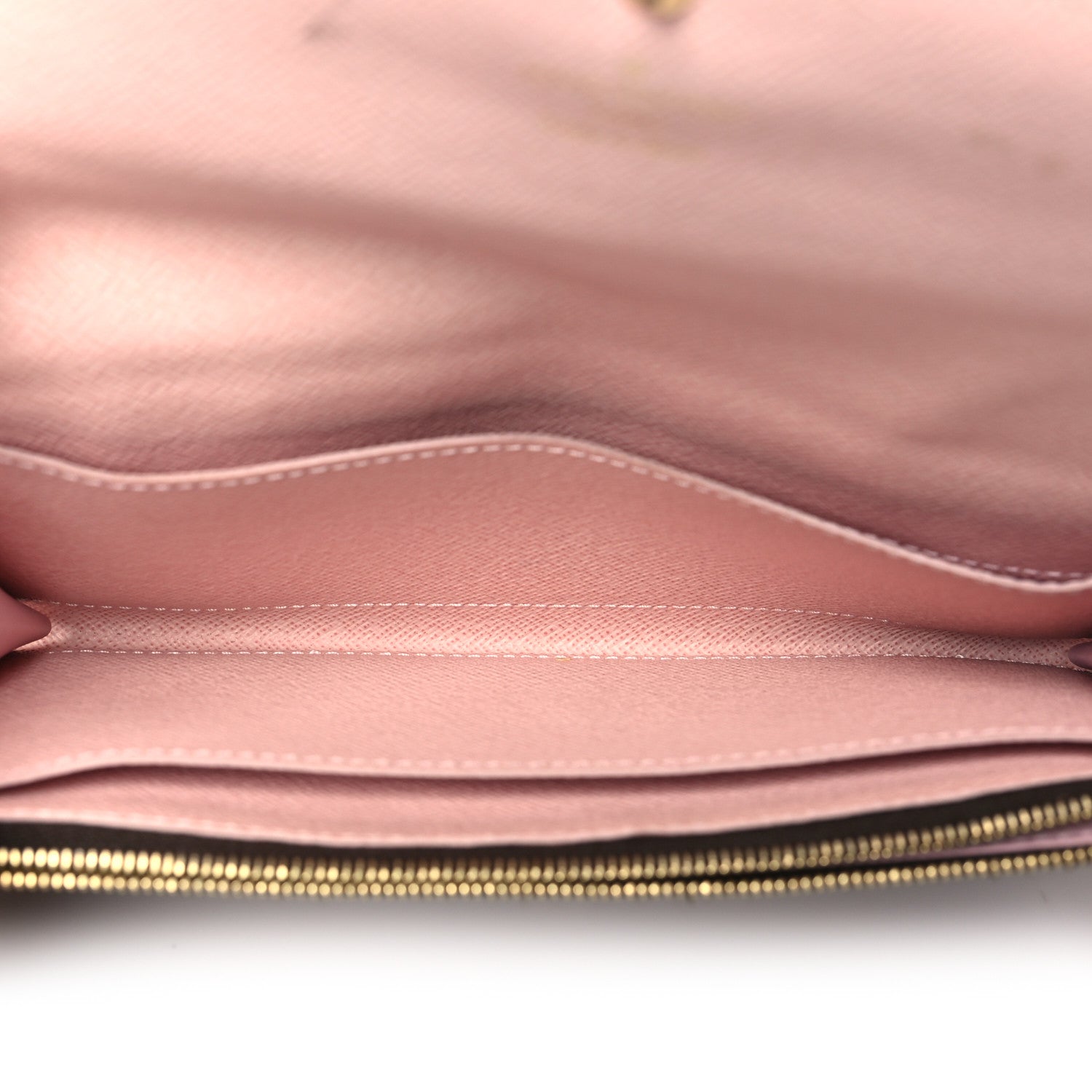 Louis Vuitton Damier Ebene Caissa Wallet Rose Ballerine 5 of 12