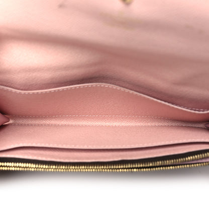 Louis Vuitton Damier Ebene Caissa Wallet Rose Ballerine 5 of 12