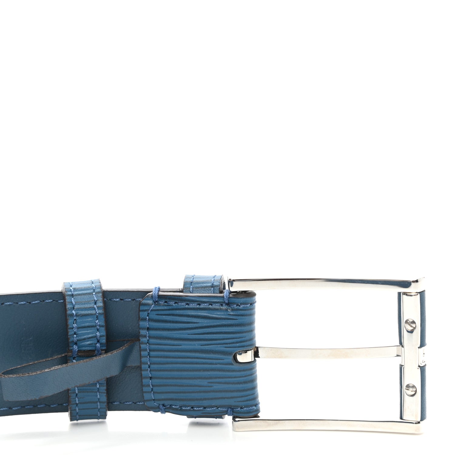 Louis Vuitton Epi 35mm Belt 95 38 Blue Celeste 6 of 6
