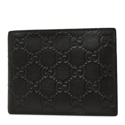 Gucci Guccissima Bi-Fold ID Wallet Black 1 of 10
