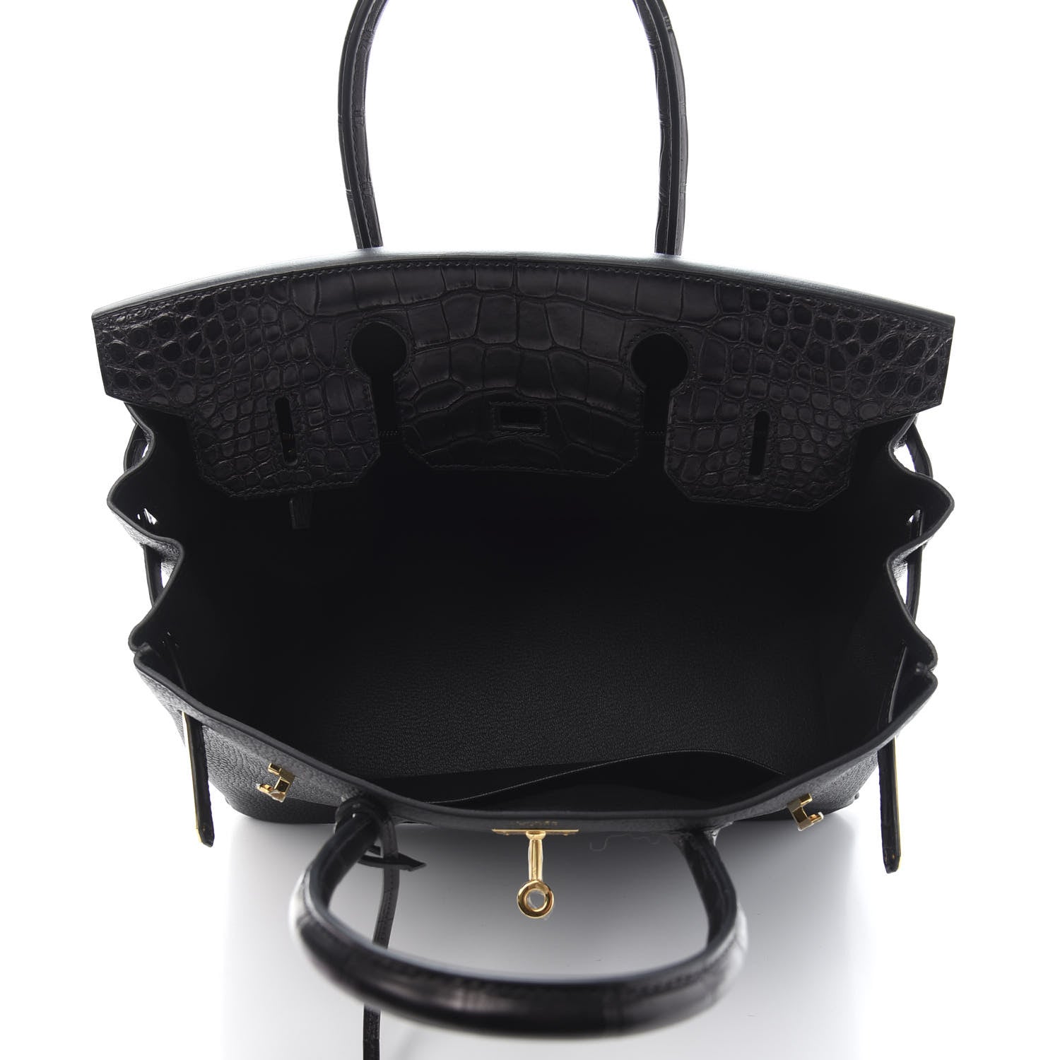 Hermes Togo Matte Alligator Birkin Touch 30 Black 15 of 35