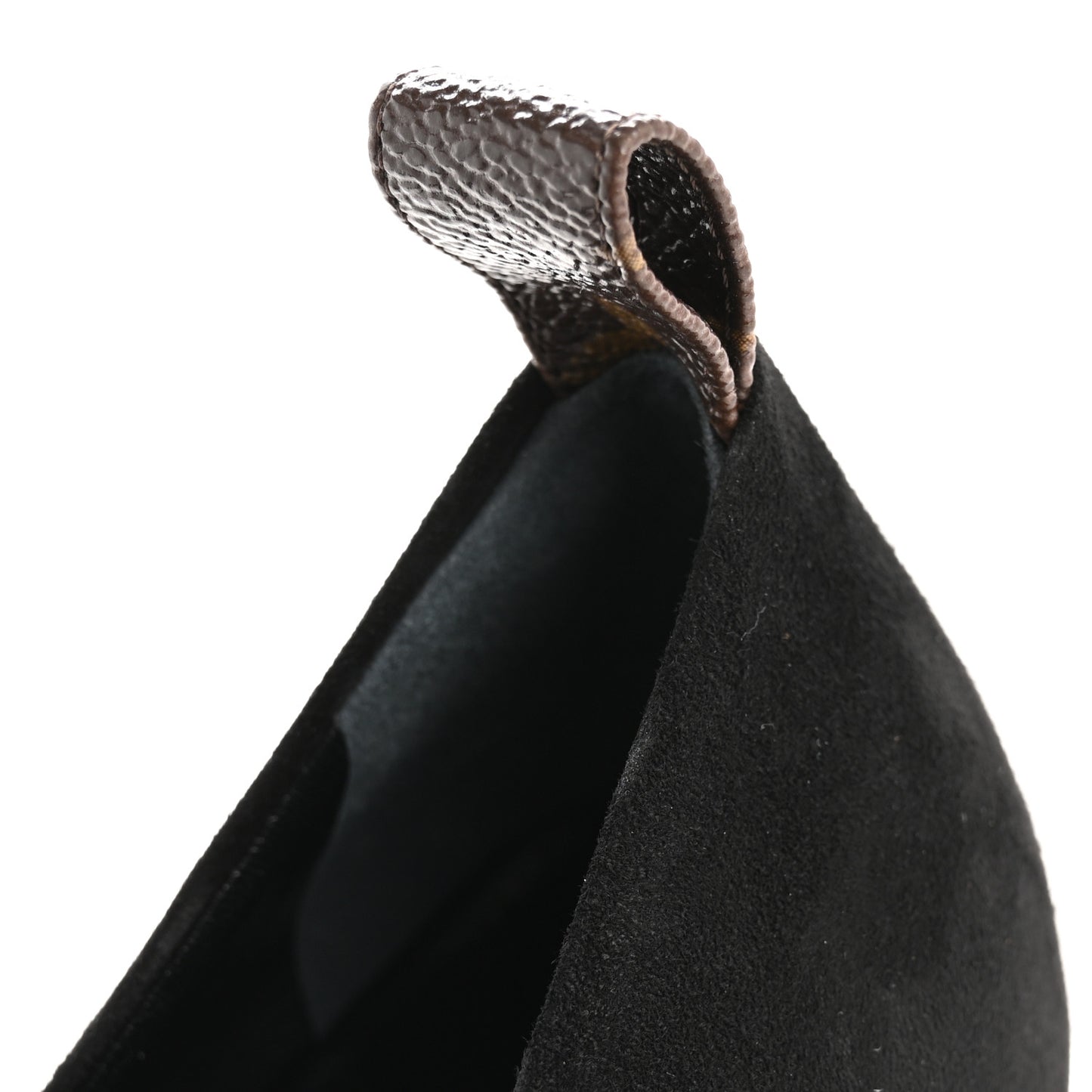 Suede Monogram Uniformes Ballet Flats 37 Black