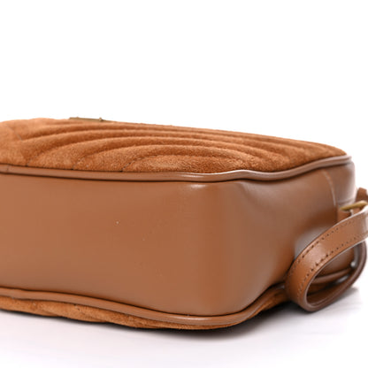 Saint Laurent Suede Matelasse Monogram Lou Camera Bag Cinnamon 9 of 9