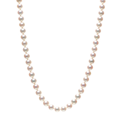 Mikimoto 18K Yellow Gold Akoya Pearl 6-6.5mm Strand Necklace 16" 1 of 4