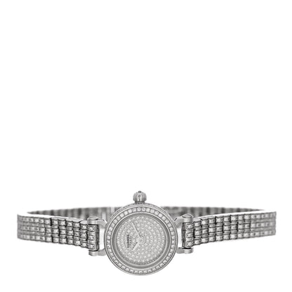 Hermes 18K White Gold Diamond Pave 16mm Faubourg Quartz Watch 2 of 4