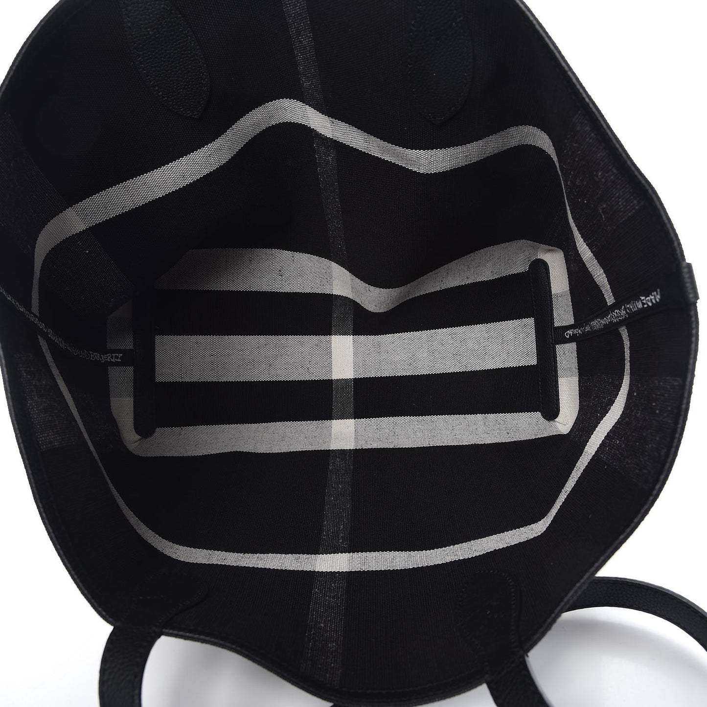Coated Canvas Medium Reversible Doodle Tote Black