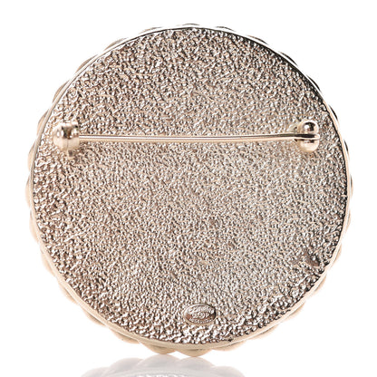 Chanel Enamel CC Brooch White Gold 3 of 5
