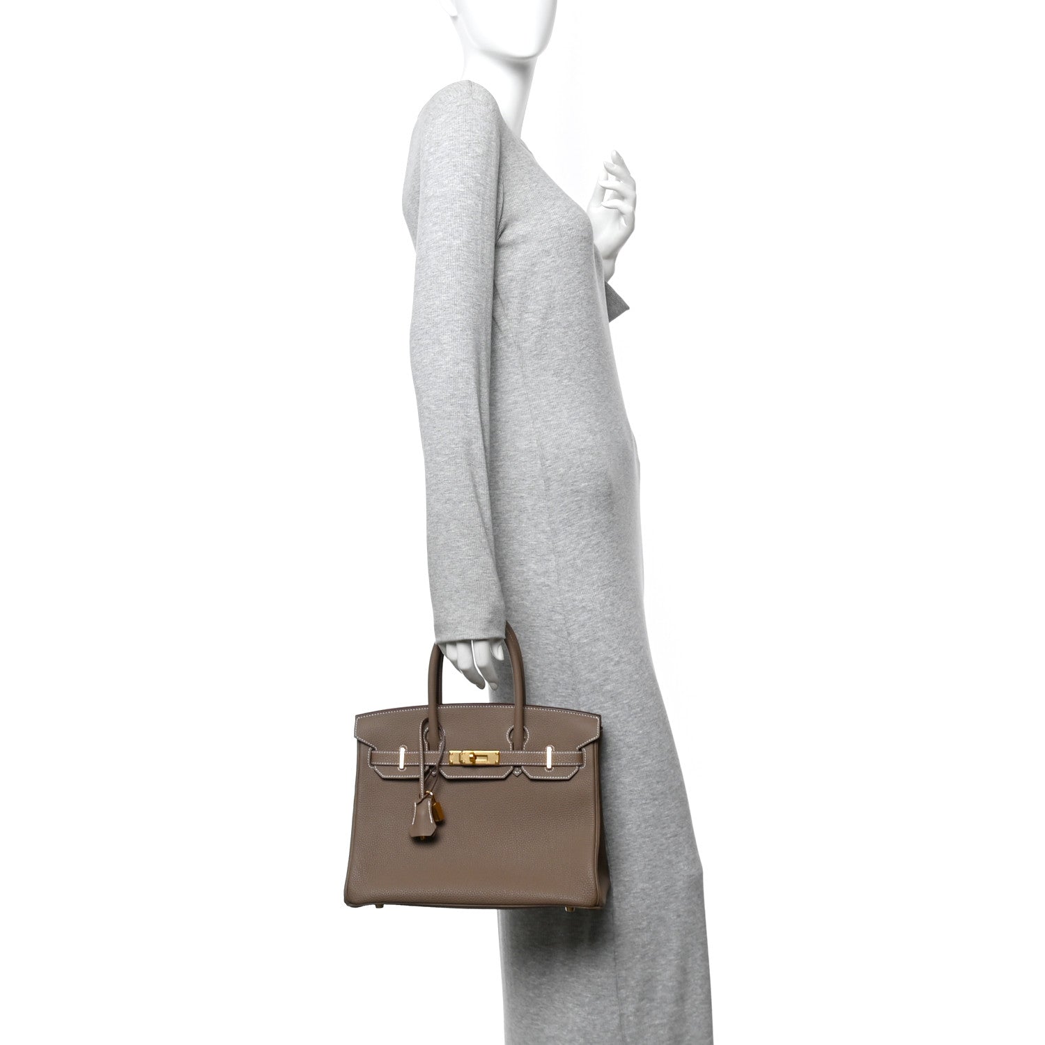 Hermes Togo Birkin 30 Etoupe 2 of 11