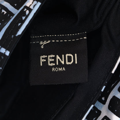 Fendi X JOSHUA VIDES Nylon FF Cloudy Mini Belt Baguette Bag White Celeste Black 8 of 12