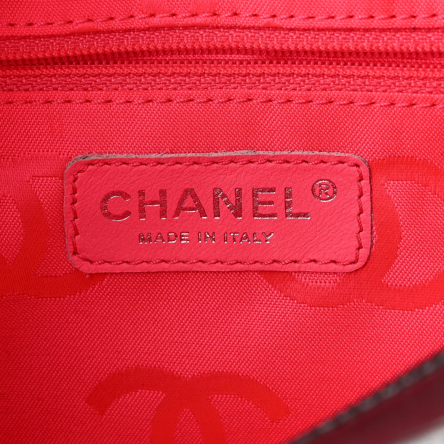 Chanel Calfskin Quilted Small Cambon Multipocket Reporter Black White 6 of 10