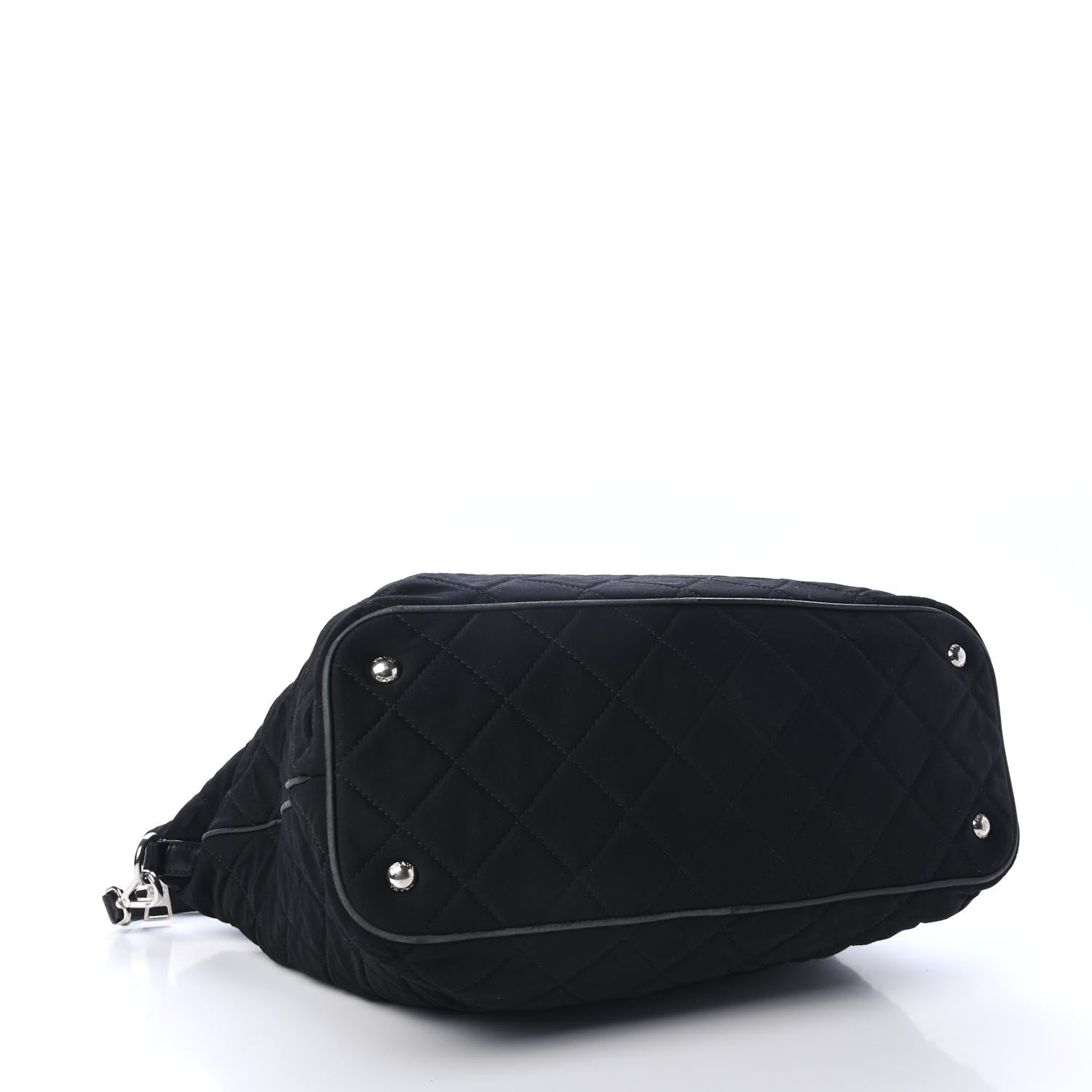 Prada Tessuto Nylon Quilted Shopping Tote Black 3 of 5