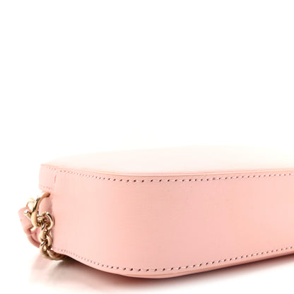 Gucci Dollar Calfskin Enamel Super Mini GG Marmont Chain Shoulder Bag Light Pink Blue 9 of 10