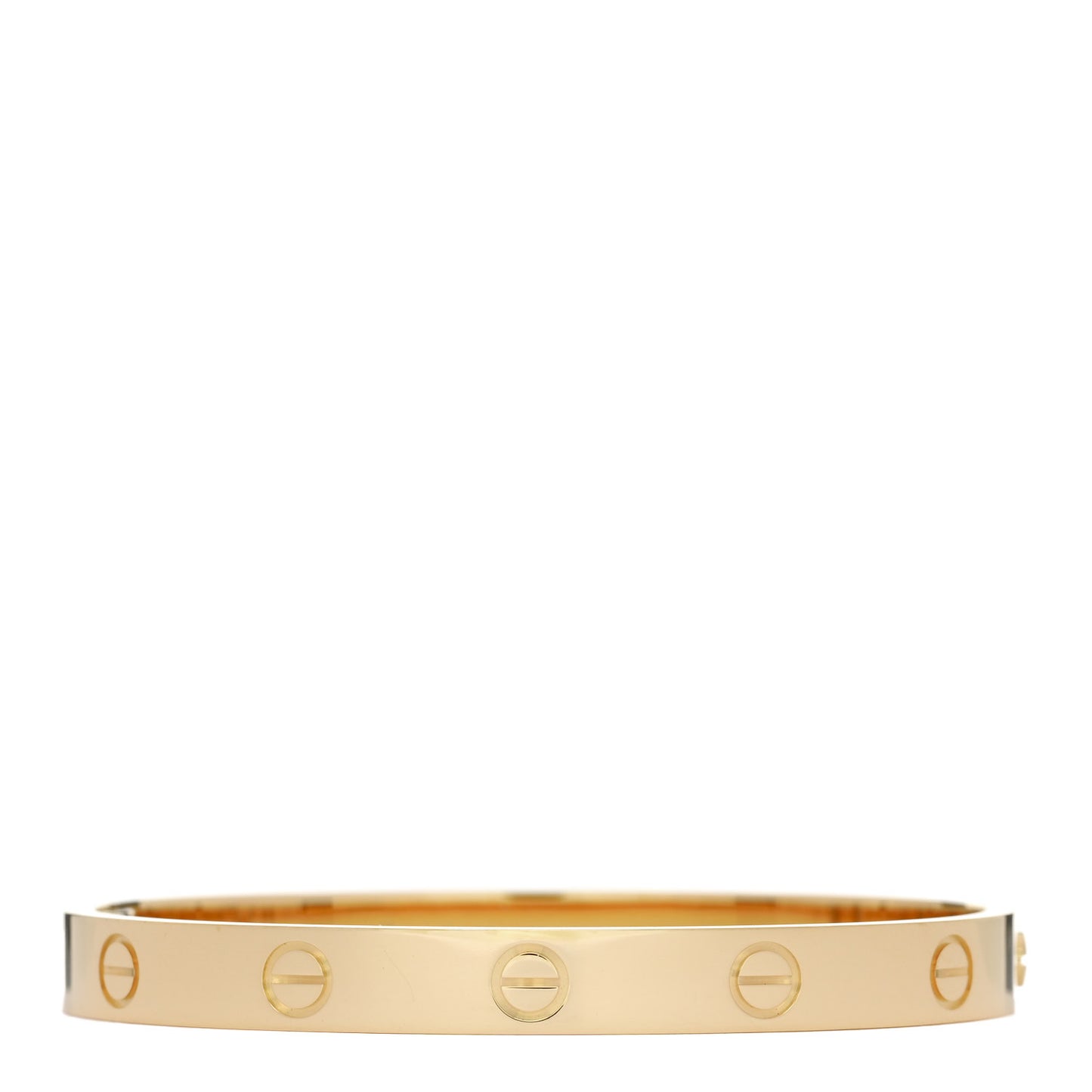 18K Yellow Gold LOVE Single Screw Bracelet 16