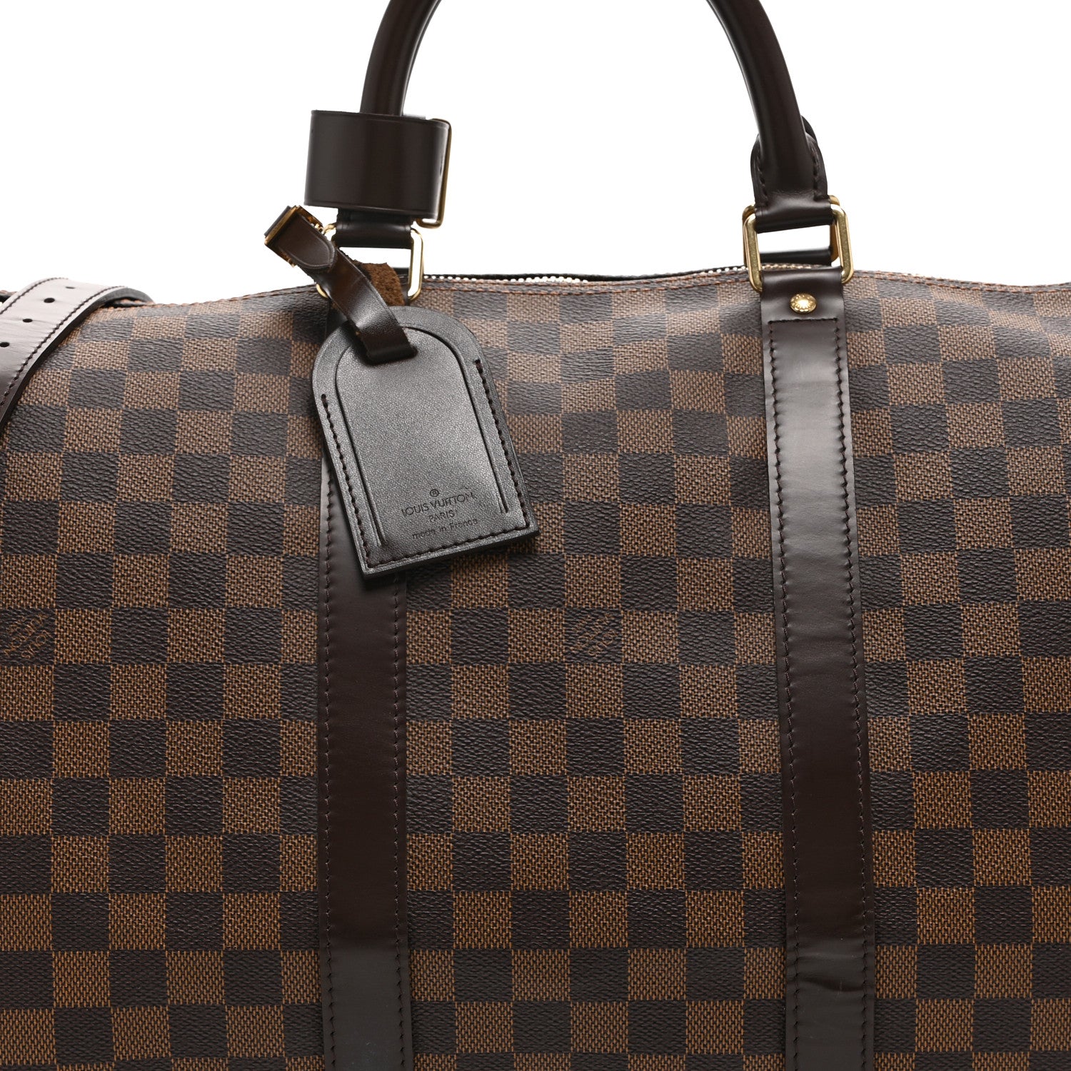 Louis Vuitton Damier Ebene Keepall Bandouliere 55 7 of 9