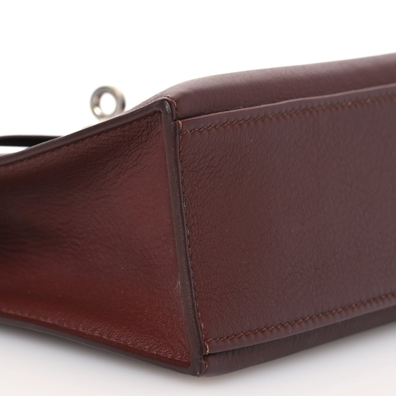 Hermes Evergrain Kelly Pochette Clutch Havane 8 of 14