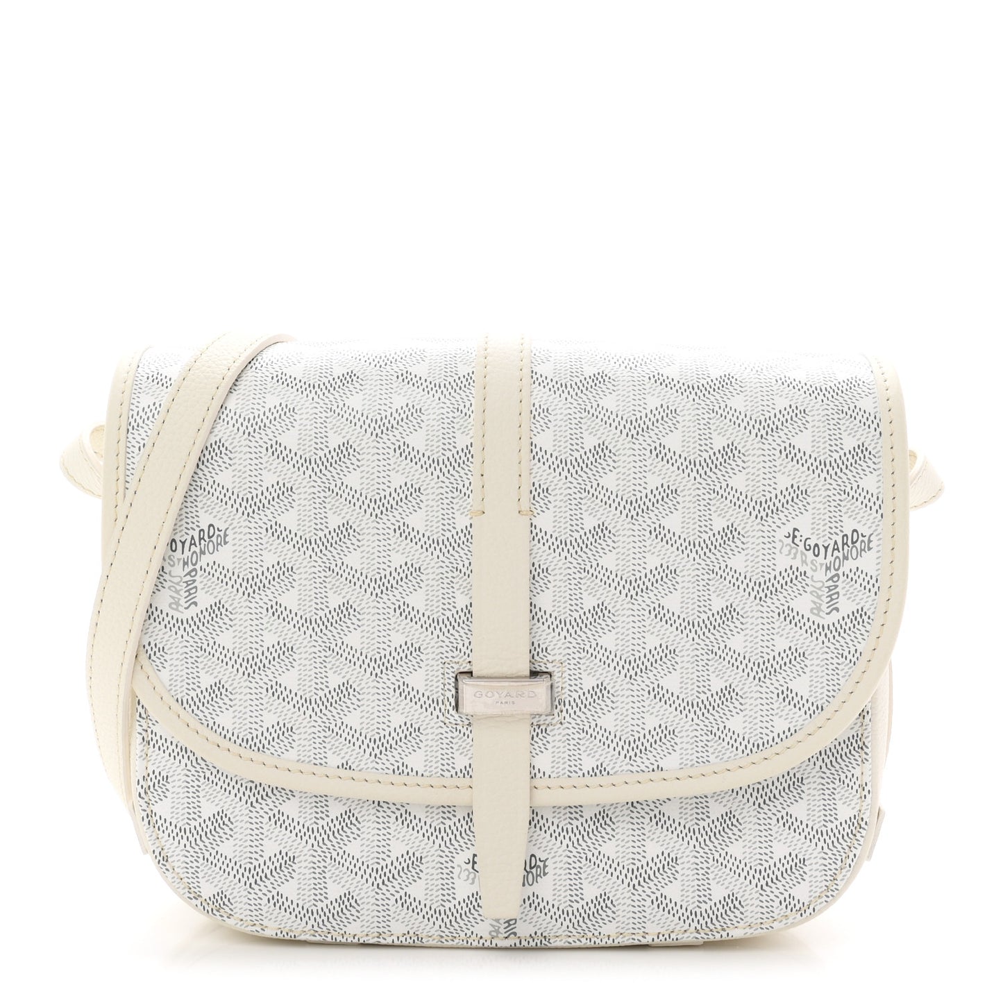Goyardine Belvedere II PM Messenger Bag White