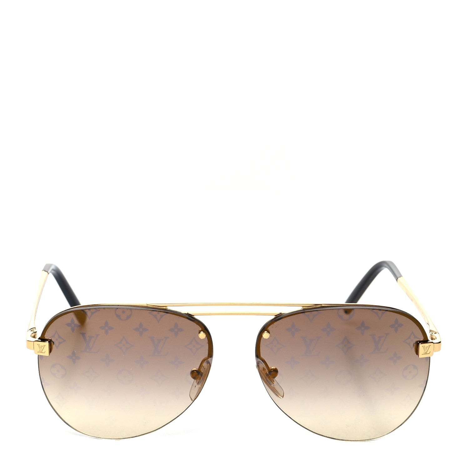 Louis Vuitton Metal Clockwise Sunglasses Z1020W Gold 2 of 7