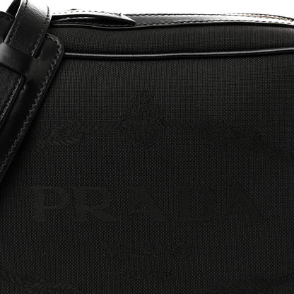 Prada Jacquard Logo Camera Bag Black 8 of 10