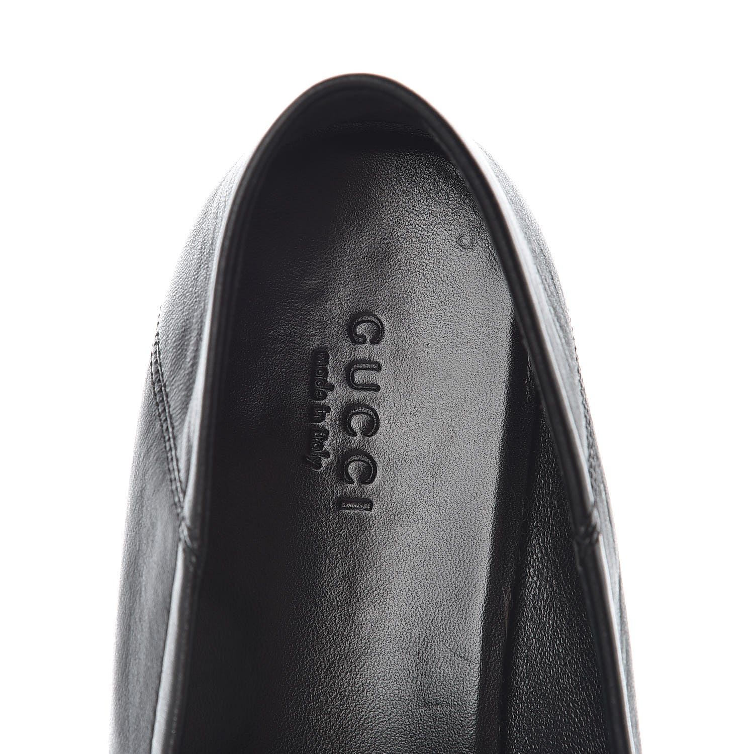 Gucci Lambskin Womens Brixton Horsebit Loafers 38.5 Black 7 of 12