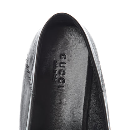 Gucci Lambskin Womens Brixton Horsebit Loafers 38.5 Black 7 of 12
