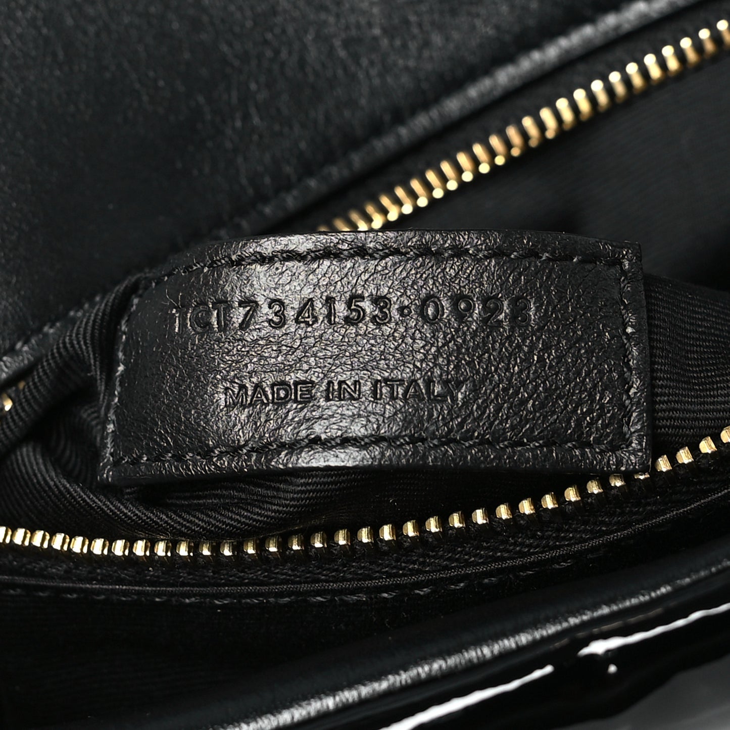 Patent Calfskin Calypso Black