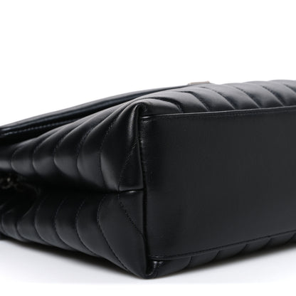 Saint Laurent Calfskin Y Quilted Monogram Medium Loulou Chain Satchel Black 9 of 10