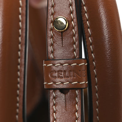 Celine Triomphe Canvas Calfskin Mini Vertical Cabas White 6 of 9