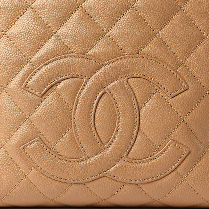 Chanel Caviar Quilted Petit Shopping Tote PST Beige 13 of 20