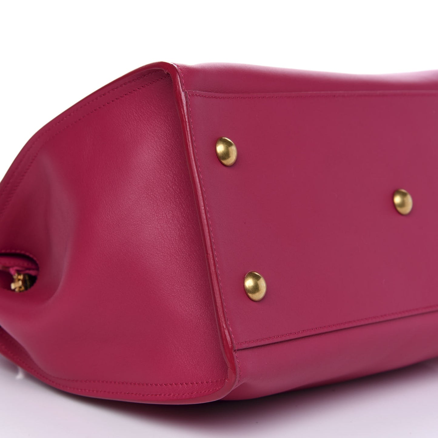 Calfskin Small Classic Y Cabas Fuchsia