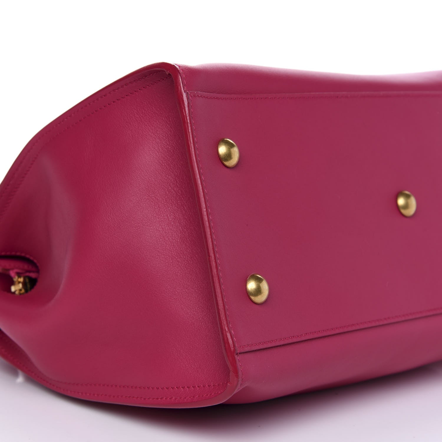 Saint Laurent Calfskin Small Classic Y Cabas Fuchsia 7 of 9