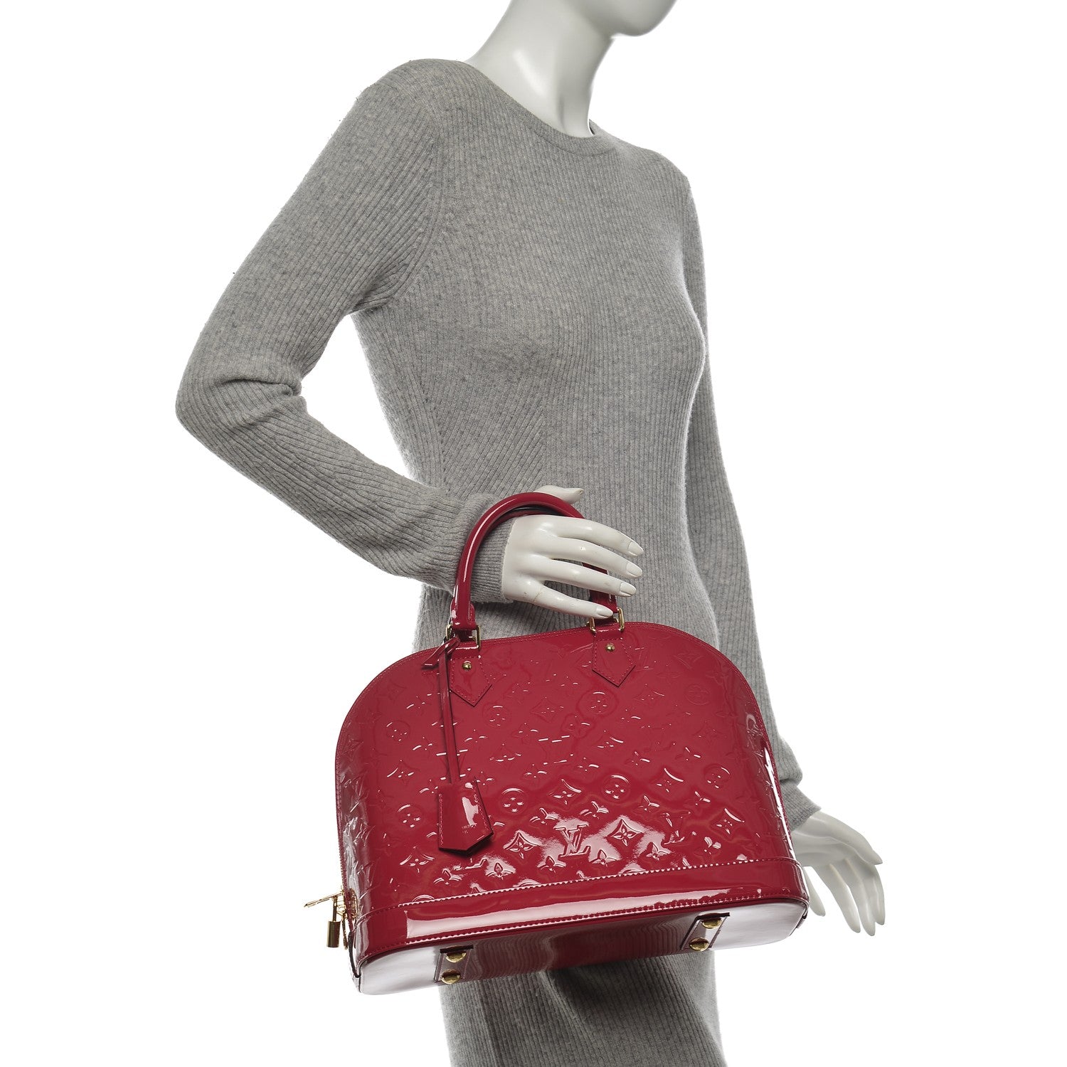 Louis Vuitton Vernis Alma MM Rose Indien 2 of 6