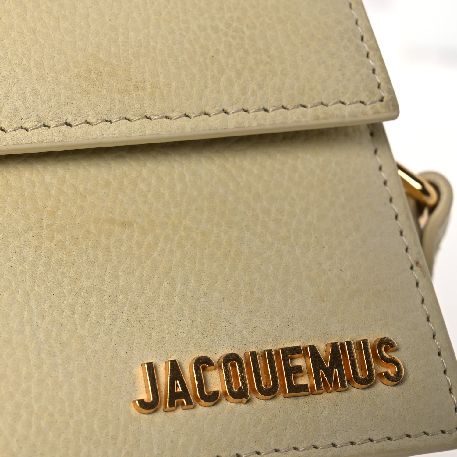 Jacquemus Grained Calfskin Le Grand Bambino Light Yellow 12 of 15