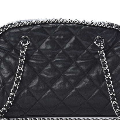 Chanel Calfskin Chain Around Bowler Black 8 of 16
