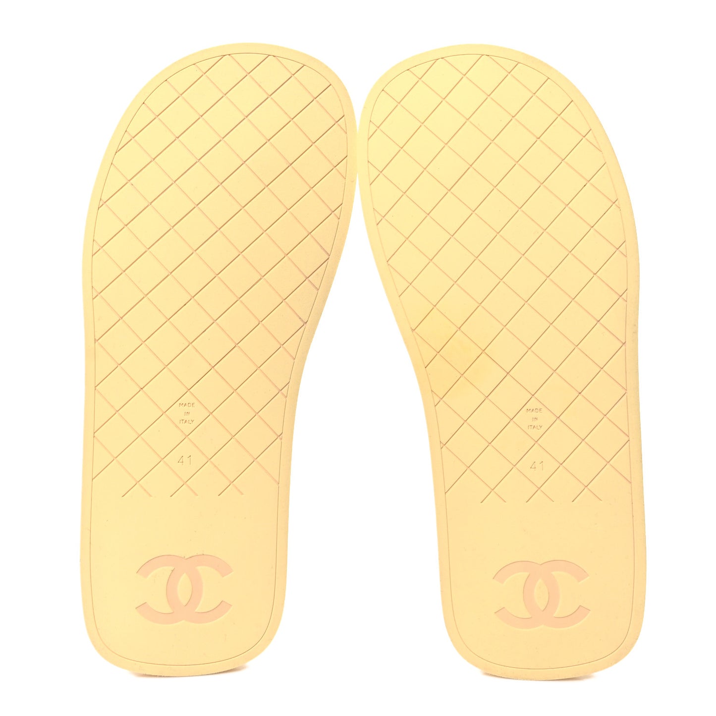 Lambskin Padded Pool Thong Sandals 41 Black