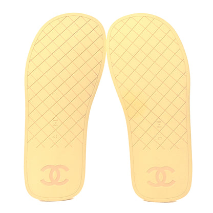 Chanel Lambskin Padded Pool Thong Sandals 41 Black 5 of 8