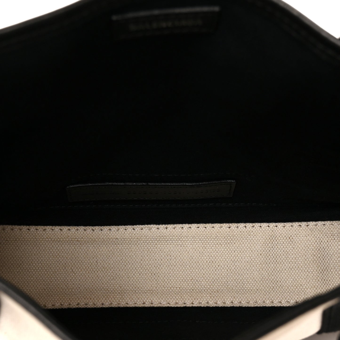 Cotton Canvas Calfskin Navy Cabas XS Natural Black