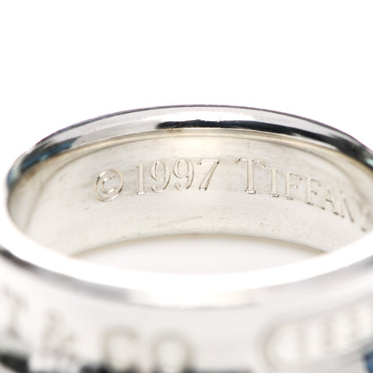Tiffany Sterling Silver 1837 Band Ring 54 6.75 4 of 5
