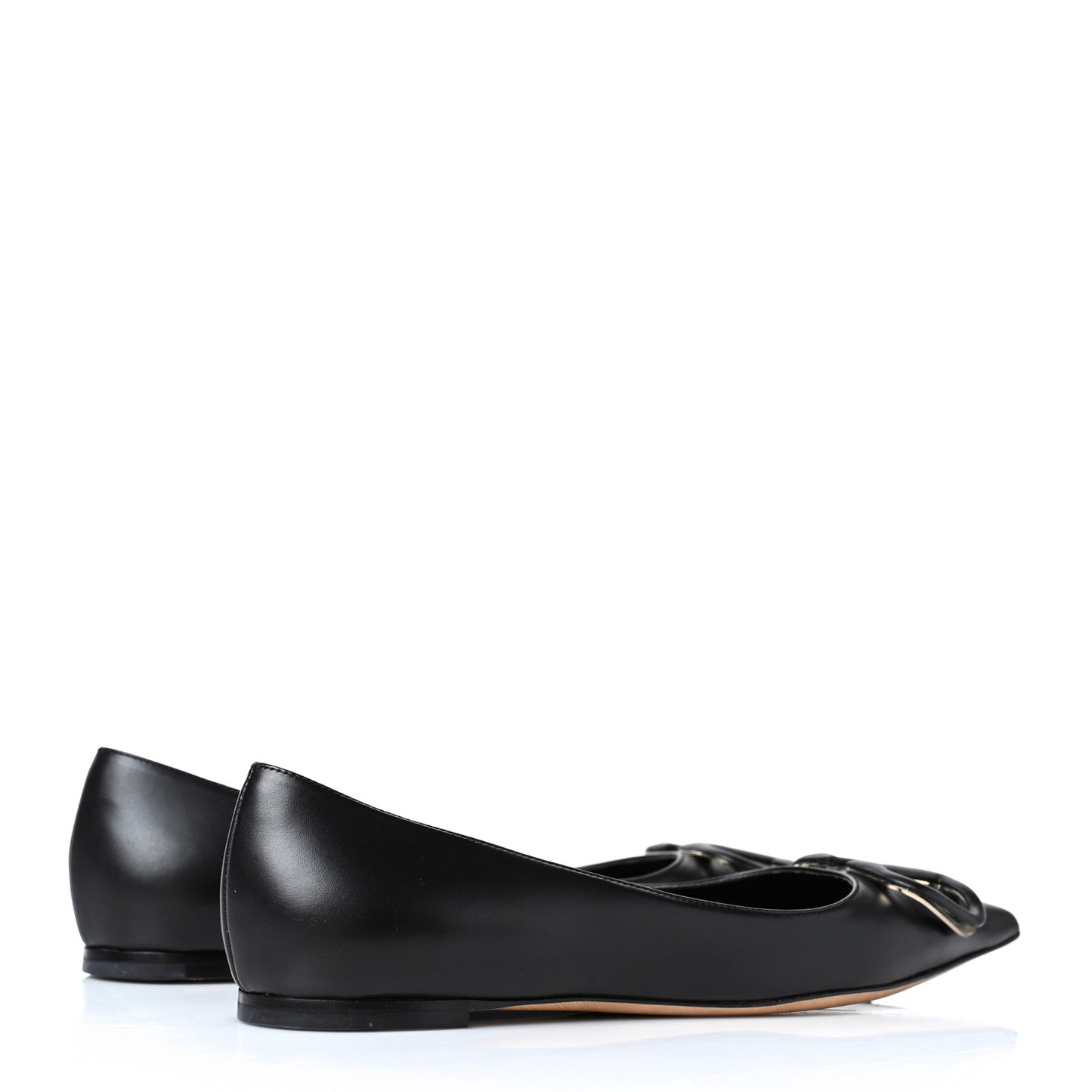 Nappa Vlogo Flats 37 Black