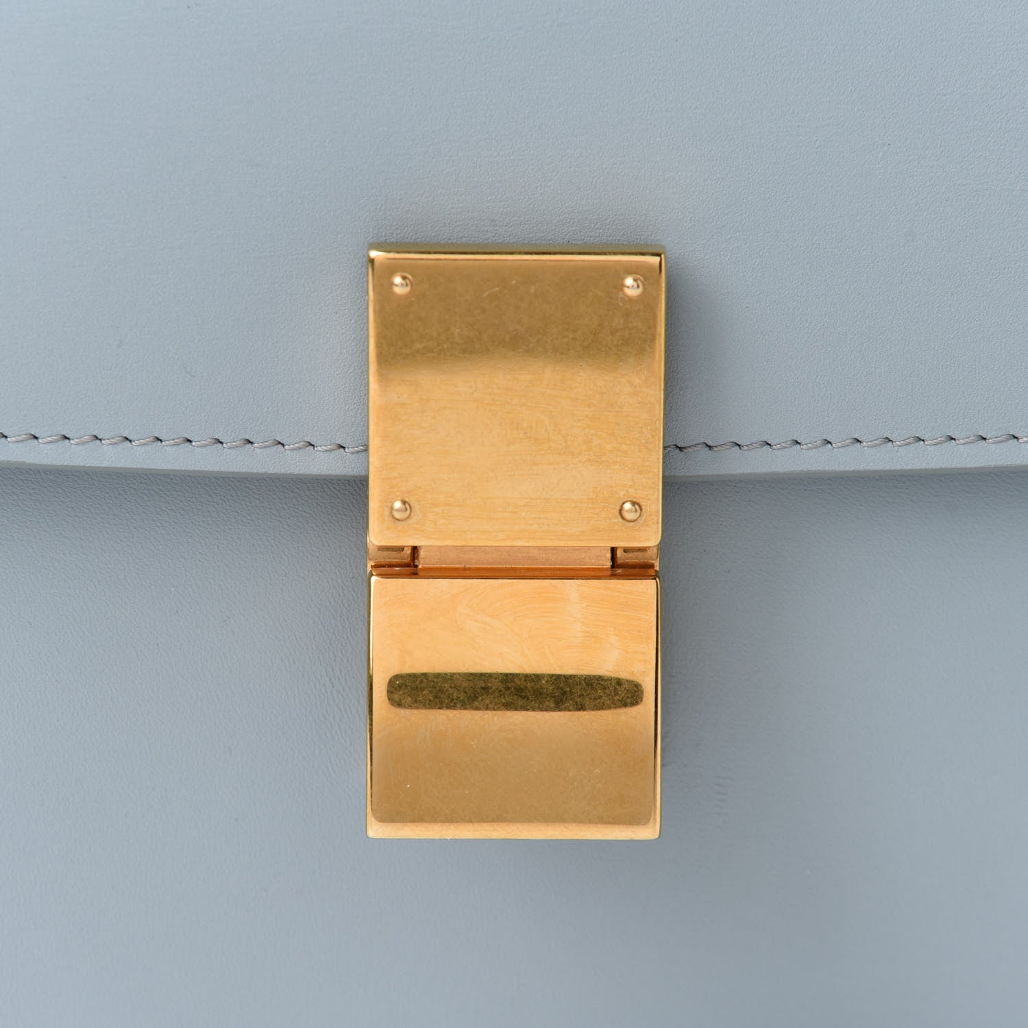 Celine Box Calfskin Medium Classic Box Flap Bag Cloud 7 of 9