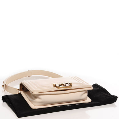 Chanel Calfskin Small Boy Flap Beige 4 of 8