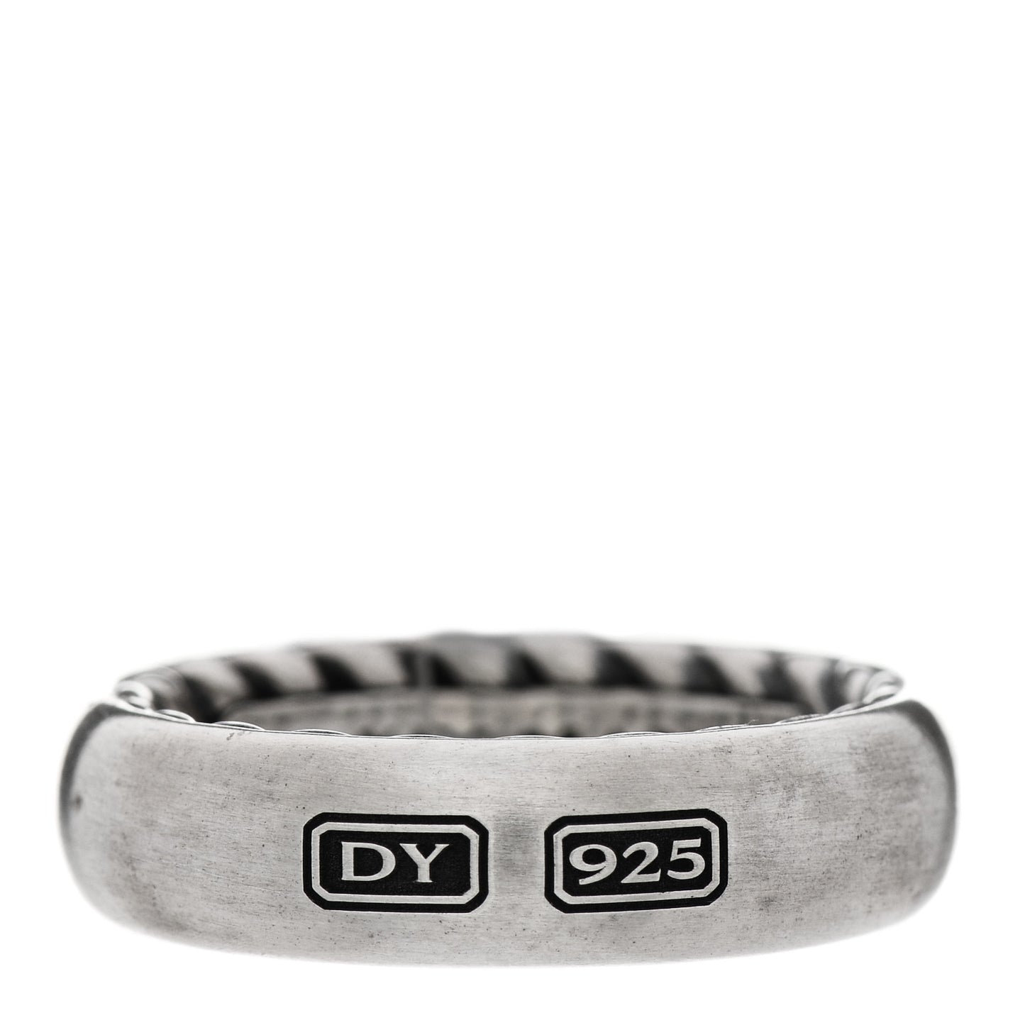 Sterling Silver 6mm Streamline Band Ring 62 10